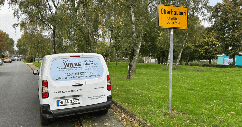 Wilke Schädlingsbekämpfung, Ihr lokaler Kammerjäger für Oberhausen, im Einsatz im Stadtteil Osterfeld.